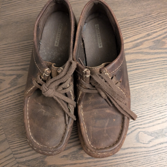 Clarks Brown Leather Wallabee Size 6 - Picture 2 of 7